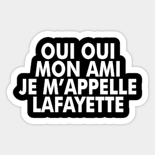 LAFAYETTE (Hamilton) Sticker